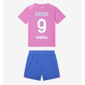 AC Milan Olivier Giroud #9 Replika Babytøj Tredje sæt Børn 2023-24 Kortærmet (+ Korte bukser)